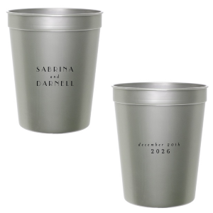 The ever-popular Silver 16 oz Stadium Cup with Matte Black Ink Cup Ink Colors couldn't be more perfect. It's time to show off your impeccable taste.