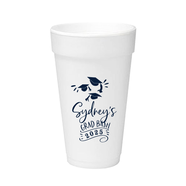 20 oz Styrofoam Graduation Cups Graduation Party Foam Cups For Your