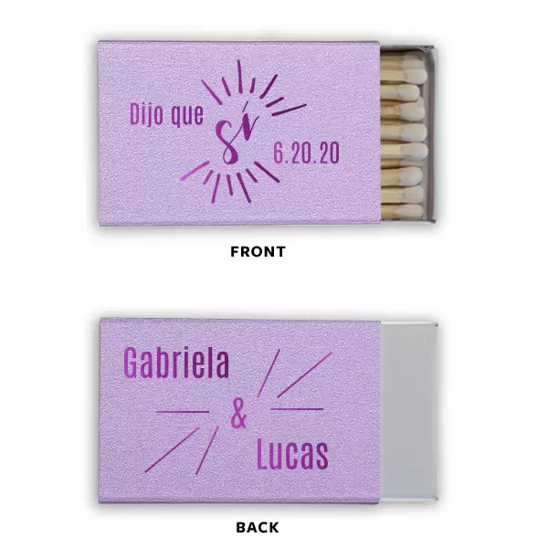 dijo que si custom wedding matches