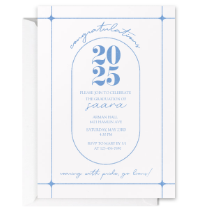 Get this amazing Minimal Congratulations Graduation Invitation designed just for you and your special event. Now you will have a chance to invite your guests with a customizable invitation with your own name on it! 