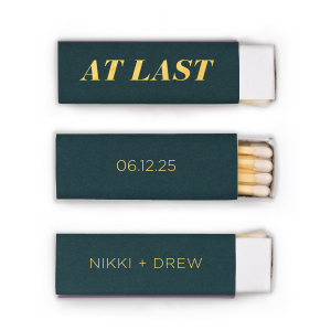 Modern At Last Names and Date Wedding Match