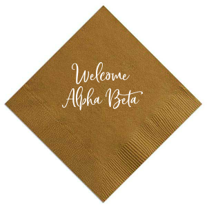 Welcome Sorority Napkin