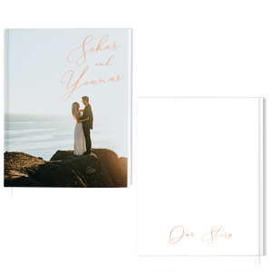 Personalised Couple Scrapbook for First Anniversary or Wedding - Our Story  So Far - Real Foil