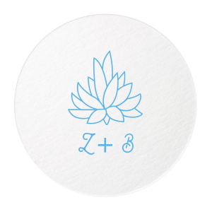 Our personalized Kraft with Blush back Deco Coaster with Matte Azure Foil has a Succulent 2 graphic and is good for use in Organic, Trendy,  Southwestern and Floral themed parties and will make your guests swoon. Personalize your party's theme today.