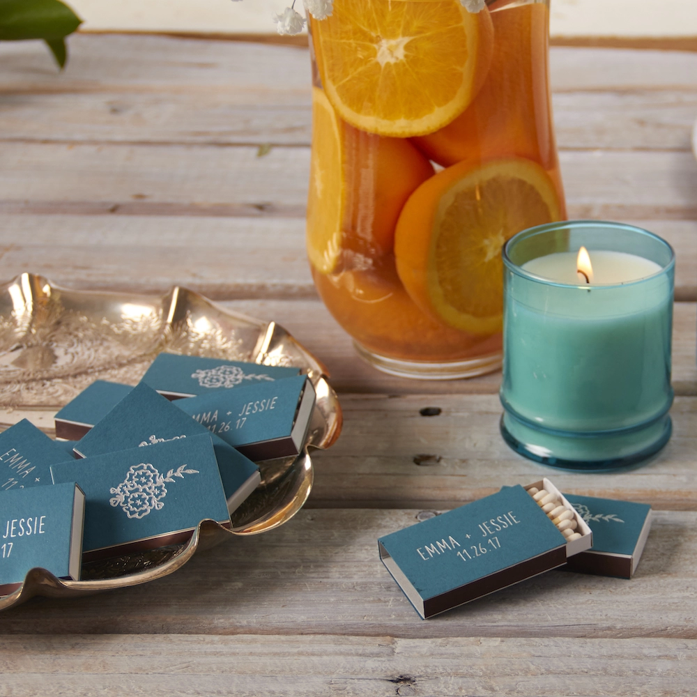custom matches for personalized party favors