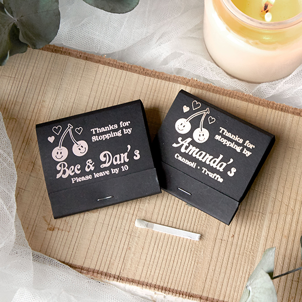 Retro Cherry Thanks For Stopping By Matchbook