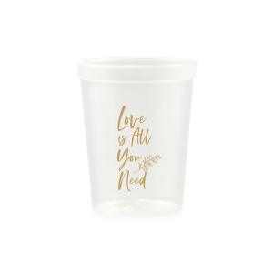Love Is All You Need Retail 16oz Stadium Cup