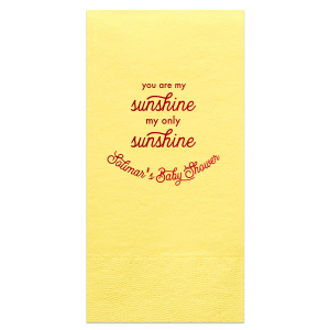 Our custom Sunflower Cocktail Napkin with Shiny Kiwi / Lime Foil couldn't be more perfect. It's time to show off your impeccable taste.