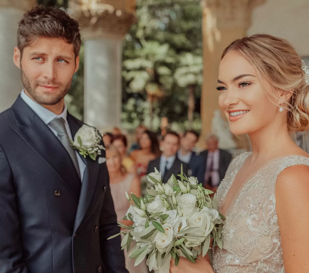 Brie Doffing real wedding photo