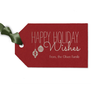 Happy Holiday Wishes Tag