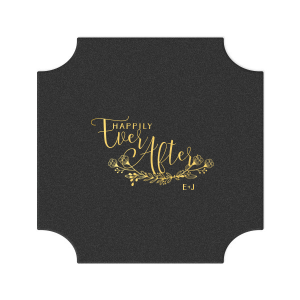 Custom Eggshell Square Coaster with Shiny 18 Kt Gold Foil Color has a HandWreathReception graphic and is good for use in Lovely Press themed parties and couldn't be more perfect. It's time to show off your impeccable taste.