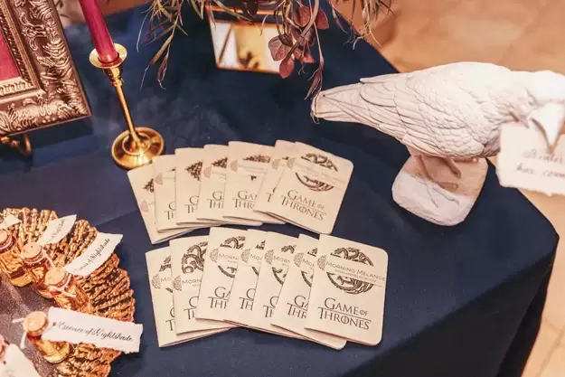 Game of Thrones party custom trivia game notebooks