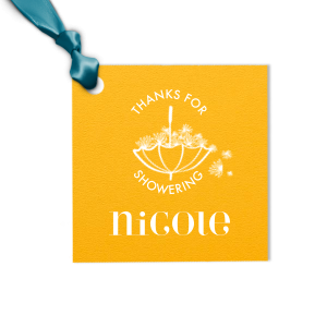 Umbrella Shower Gift Tag