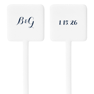 Romantic Initials Stir Stick