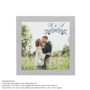 Floral Bough Custom Photo Napkin