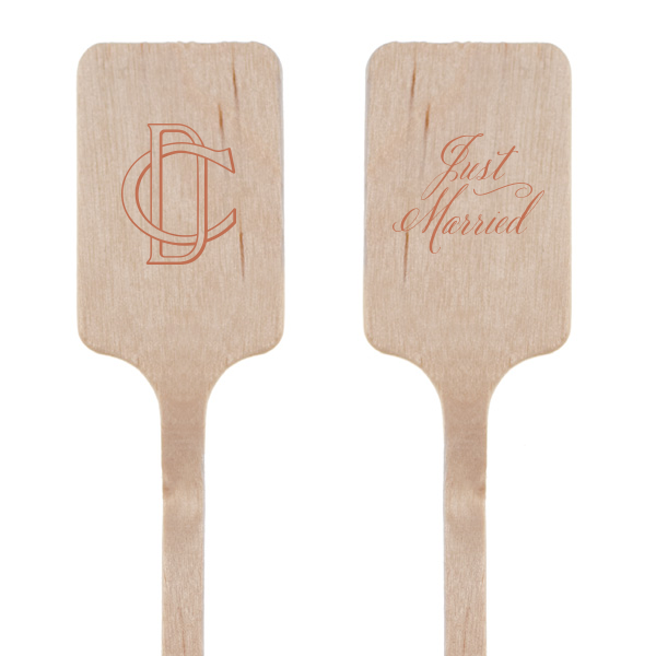 Linked Initials Wedding Stir Stick