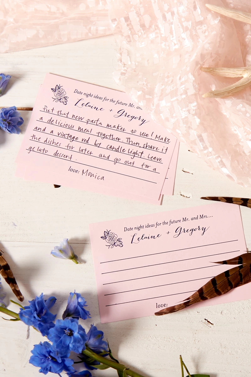 date night ideas bridal shower activity