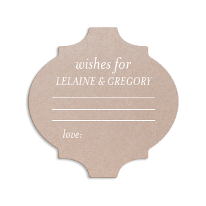 Wishes for Bride and Groom Coaster