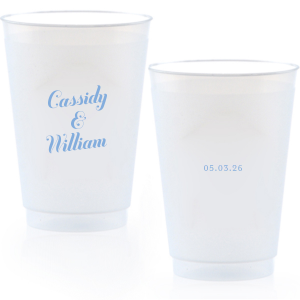 Showcase simplicity and elegance with the Relaxed Couples Name and Date Cup. The no nonsense design makes a direct impression to showcase your big event. Perfect for weddings, engagements, anniversaries or most other events, the highly customizable text leaves plenty room for personalization to make your event unique as your partnership.
