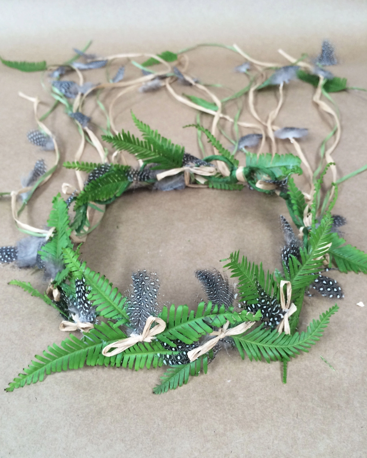 DIY Feather and Flower Crown