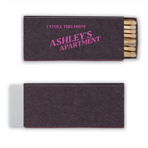 Less is more with these Minimal Stolen From Their Place Matches! With their simple design and pared-down text, they’re perfect for anyone who appreciates a no-fuss, no-frills approach.