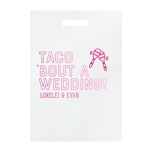 Taco 'Bout A Wedding Maraca Favor Box