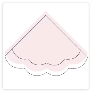 Customize Scalloped Luncheon Napkin (Foil) More