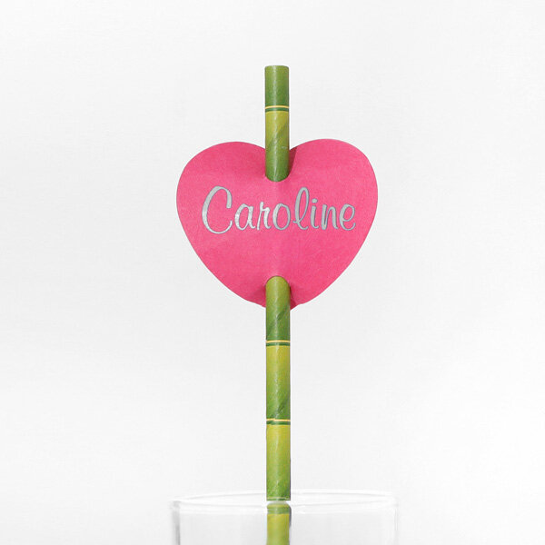 Heart Straw Tag (Foil)