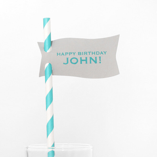 Wave Straw Tag (Foil)