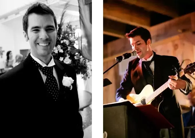 Summer Wedding Groom Singing