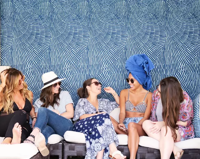 Ashley Torres, founder of Pursuit of Shoes; Emily McDonald, founder of The Stylist LA; Jen Robin, founder of Life in Jeneral; Suzie Moldavon, celebrity makeup artist and founder of FlyBrow; Baily Hancock, founder of the Career Experiment ; and Valorie Darling, founder of Valorie Darling Photography.