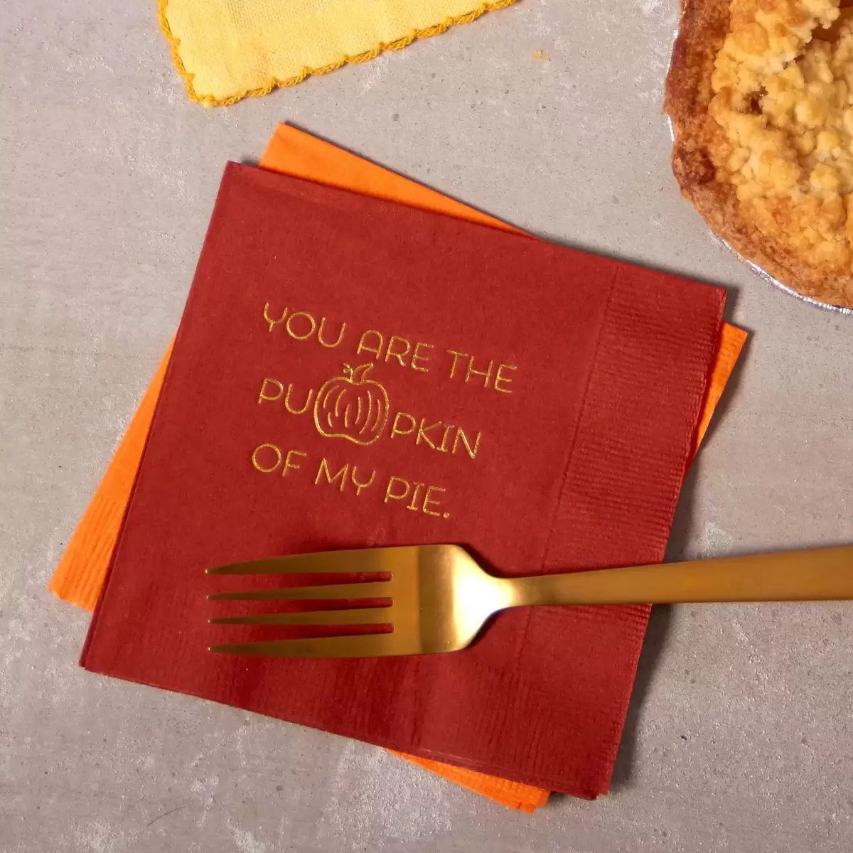 personalized cocktail napkins for thanksgiving