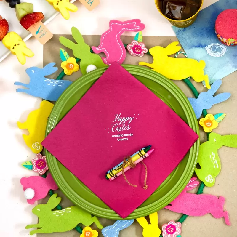 ideas for a kid's easter table