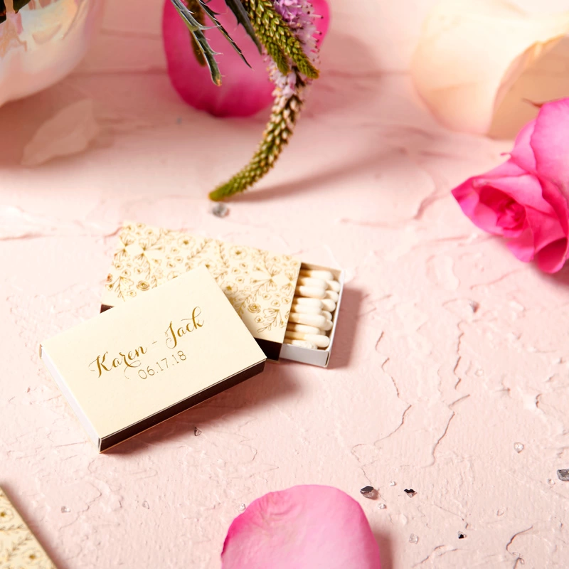 floral matches for spring wedding favors