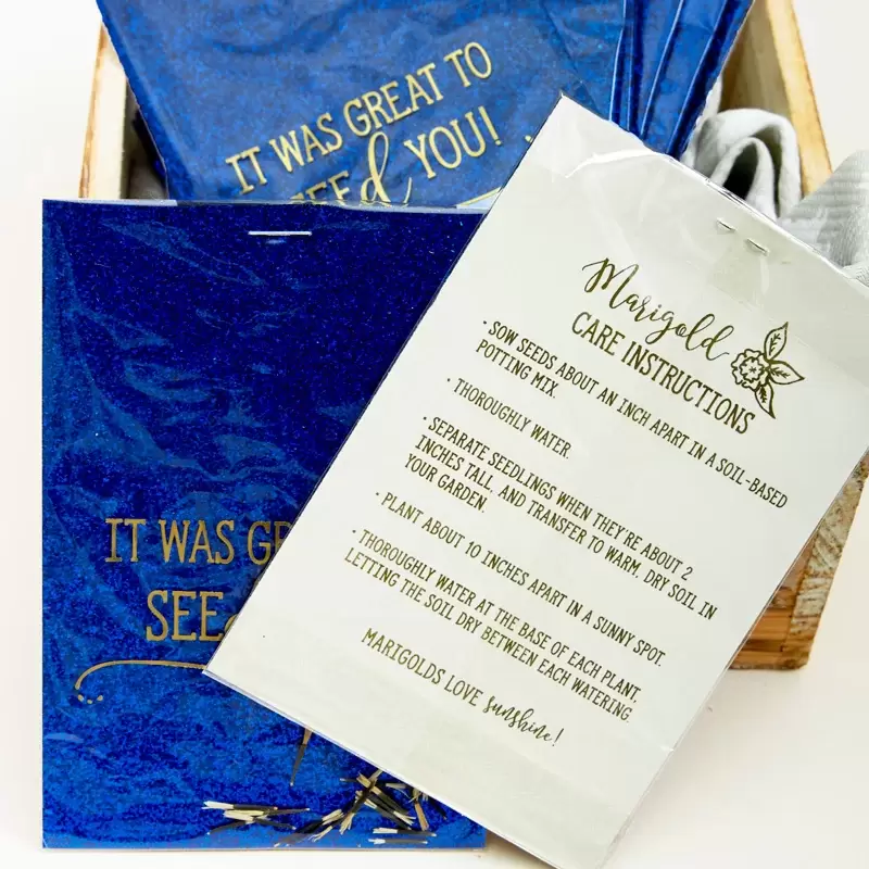easter party favors with marigold seeds