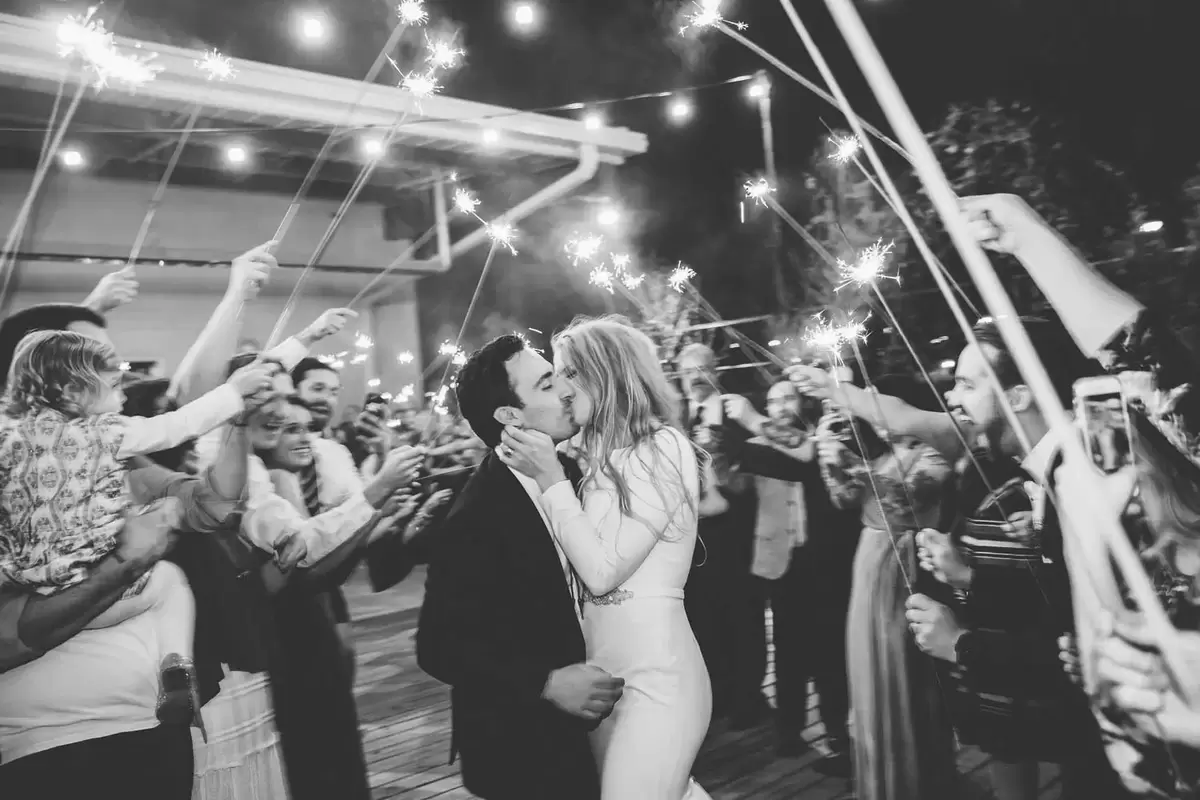 wedding sparkler send off