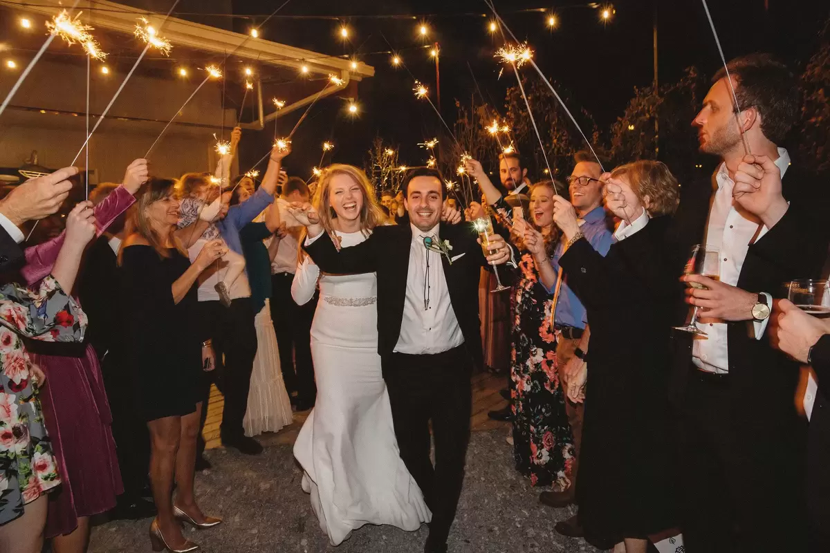 wedding sparkler send off