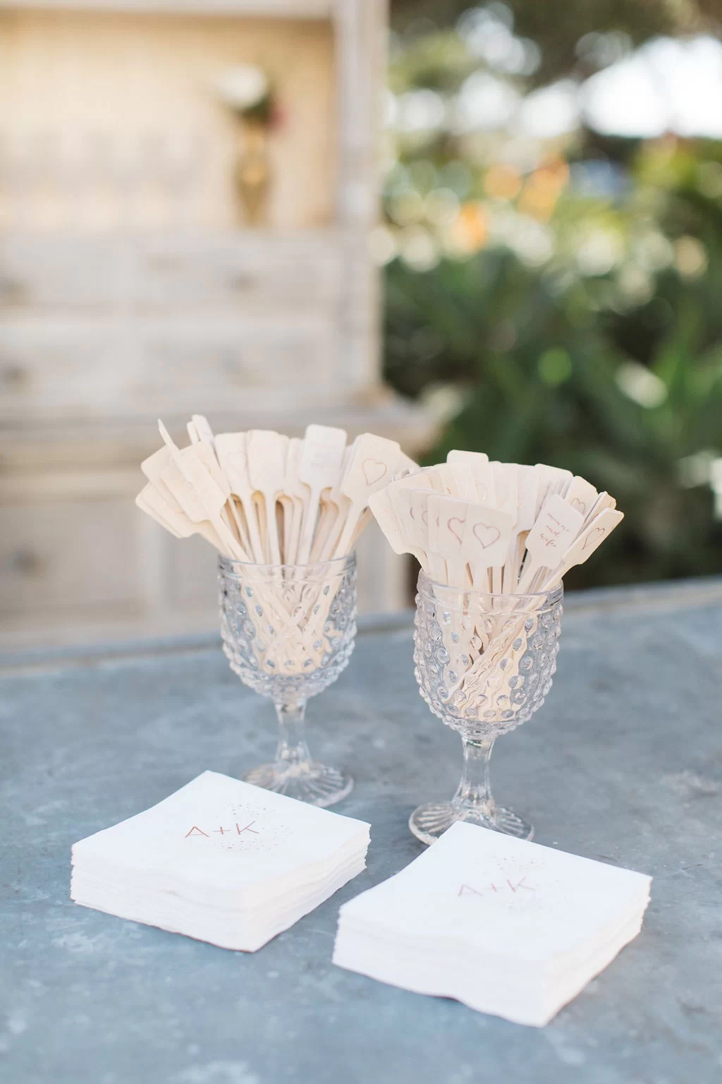 personalized wedding bar accessories