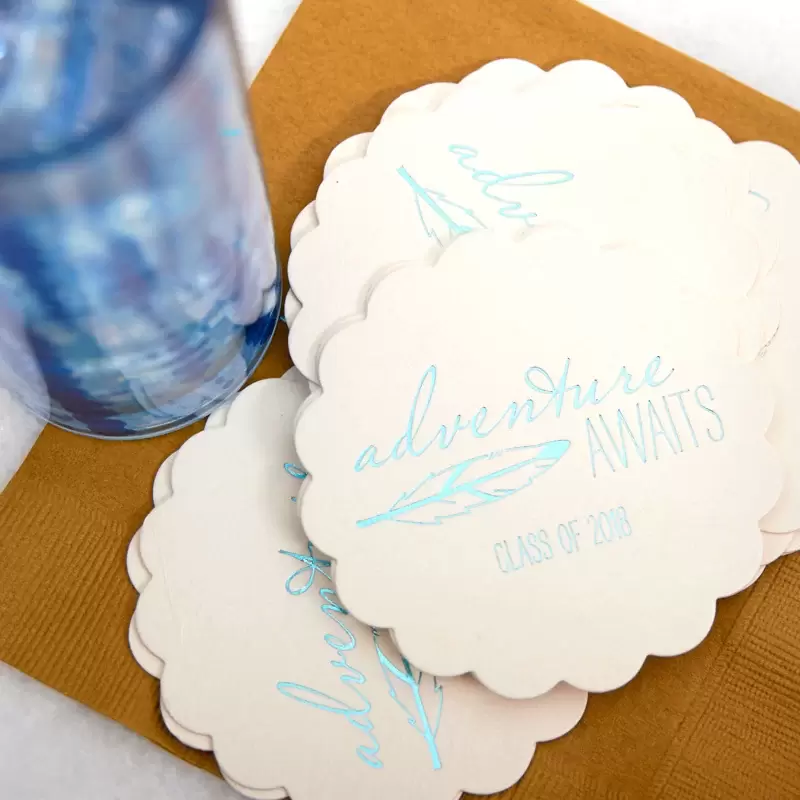 adventure awaits scallop coaster