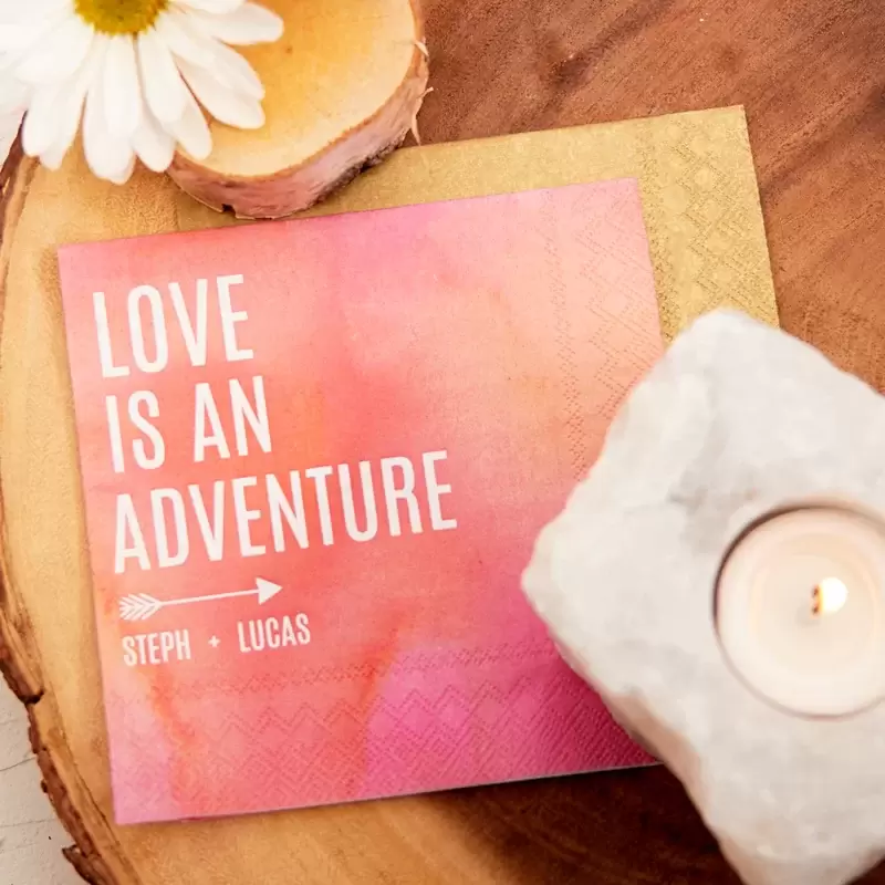 boho style wedding napkins