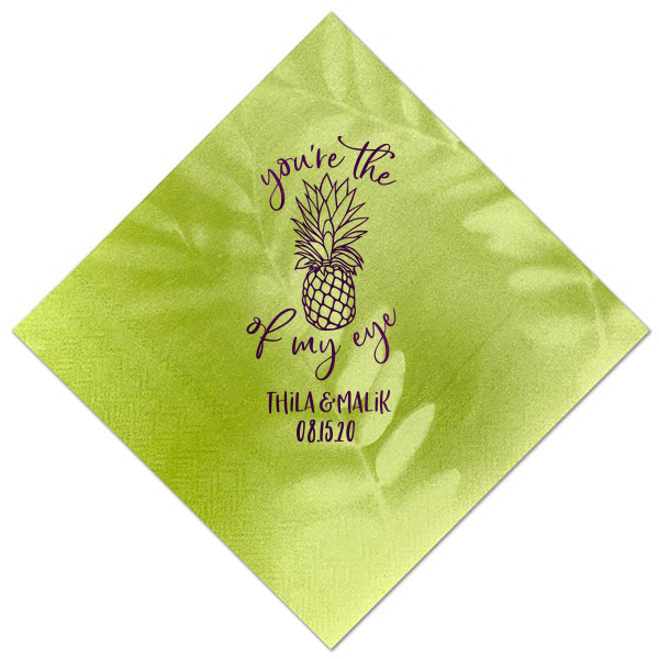 you're the pineapple of my eye tropical cocktail napkin