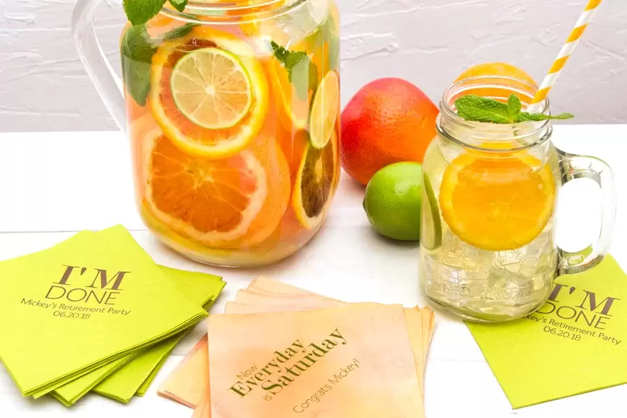 personalized party supplies for retirement party ideas