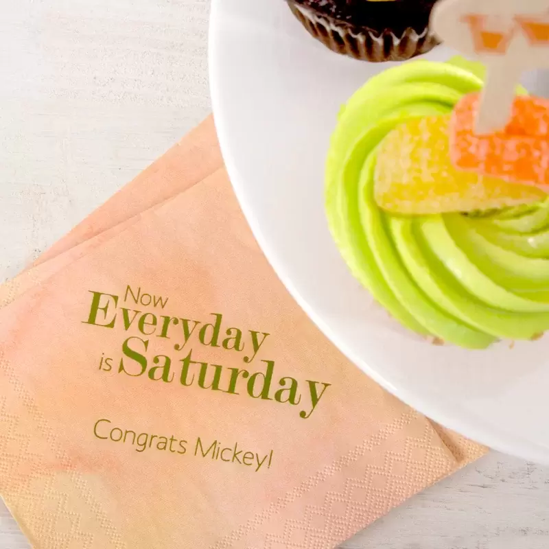 retirement party napkins