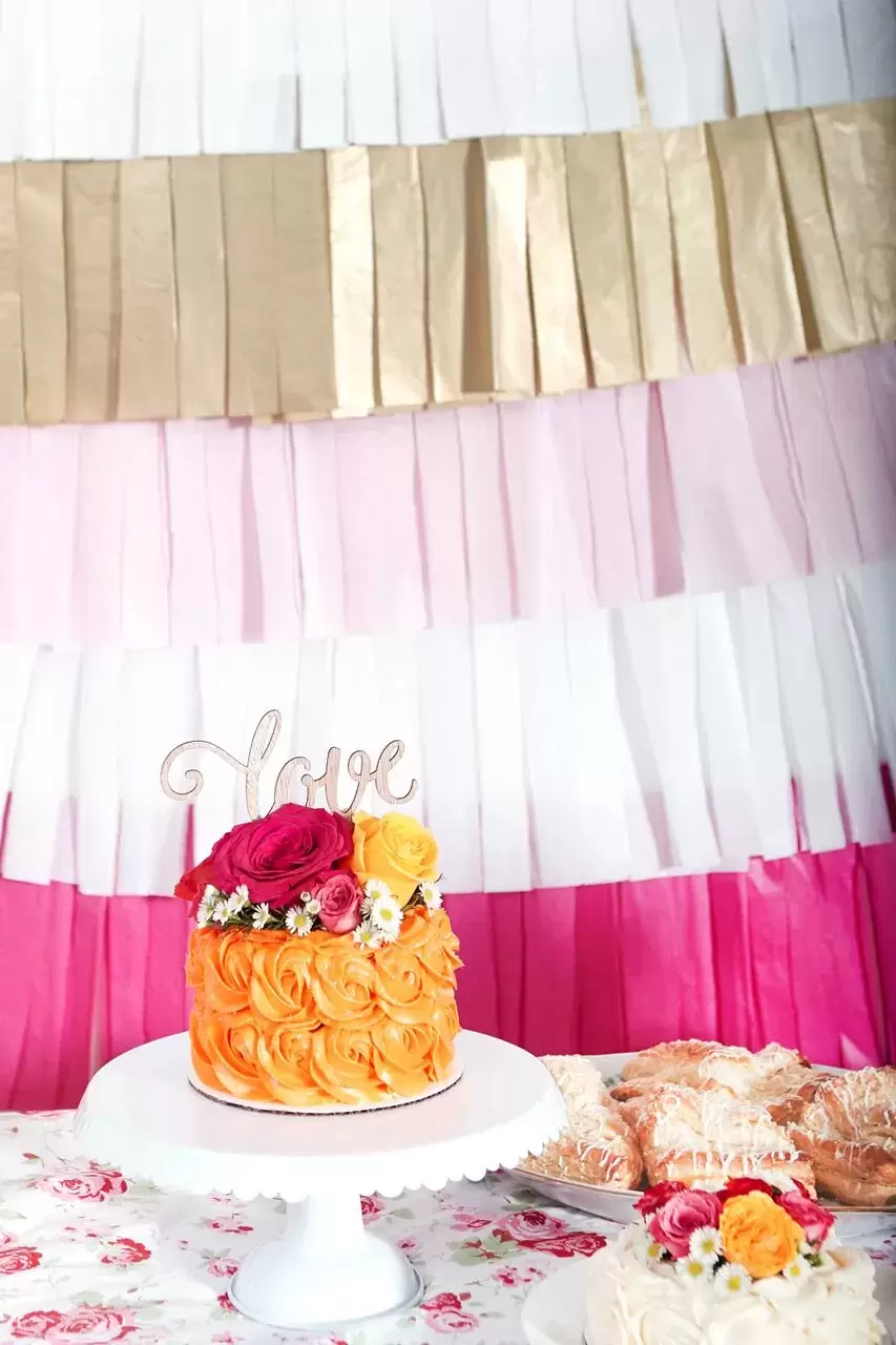 Fringe Backdrop DIY Finished Product