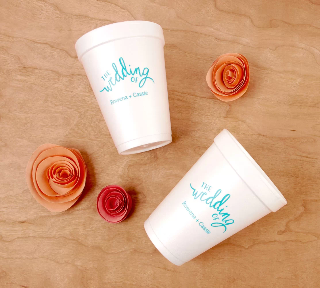 personalized styrofoam cups