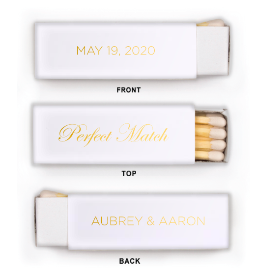 customized Wedding Date Perfect Match wedding napkins