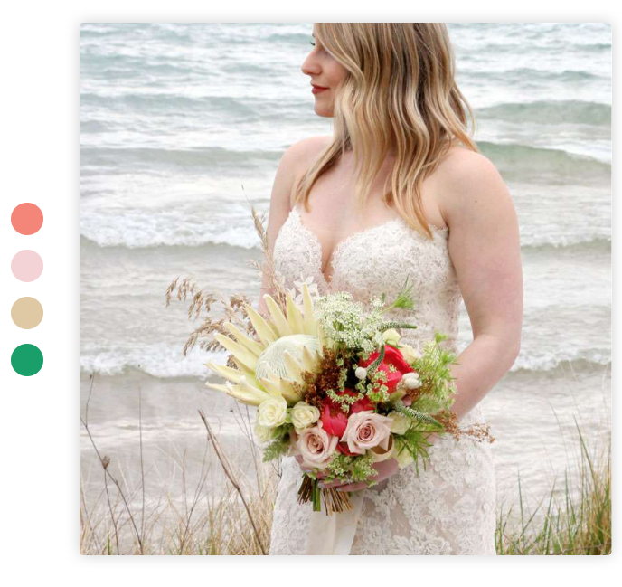 bright wedding color palette ideas
