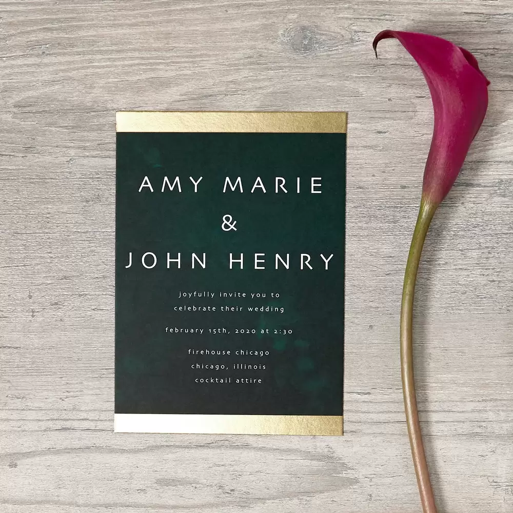 vibrant new wedding invitation design Modern Forest by For Your Party