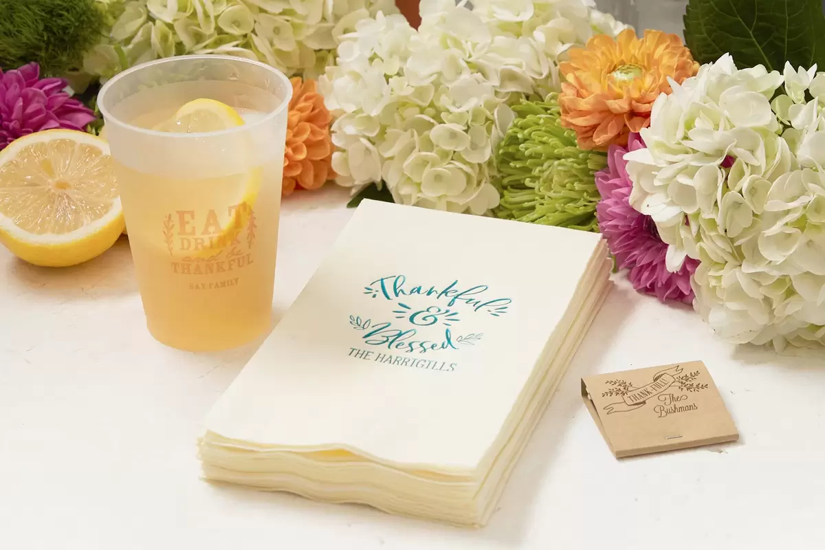 Personalized Thanksgiving Party Accessories for Your Holiday Table Settings