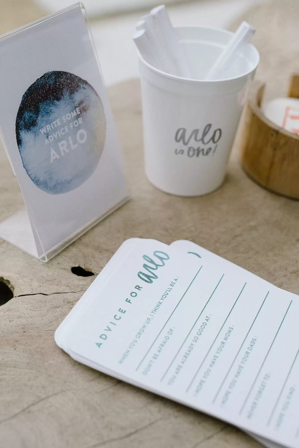 Adorable "Advice for Arlo" cards designed by Molly from Almost Makes Perfect